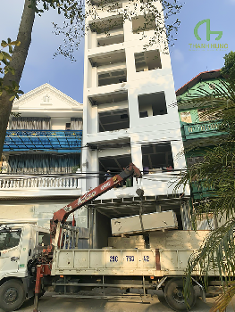 Hàng về chuẩn bị lắp đặt thang máy gia đình tại Vĩnh Yên - CĐT Anh Vị